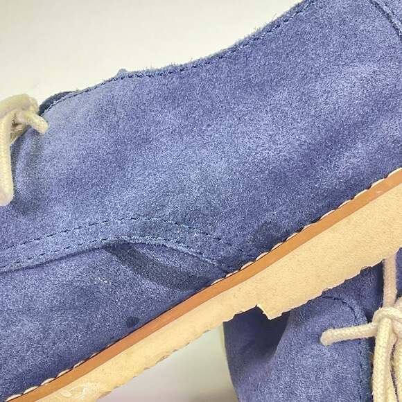 Walk Over Buks Blue Suede Oxford Shoes, Men\'s Size 8 — Classic Heritage Style main image 5
